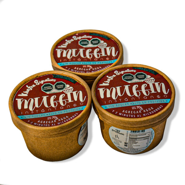 Muffin Instantáneo Alto En Proteína Sin Azúcar 70 G 3 Pack - Imagen 2